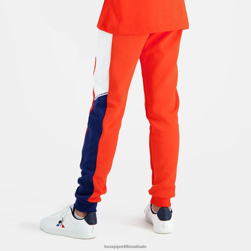 Le Coq Sportif roupas calça laranja crianças 84V684642