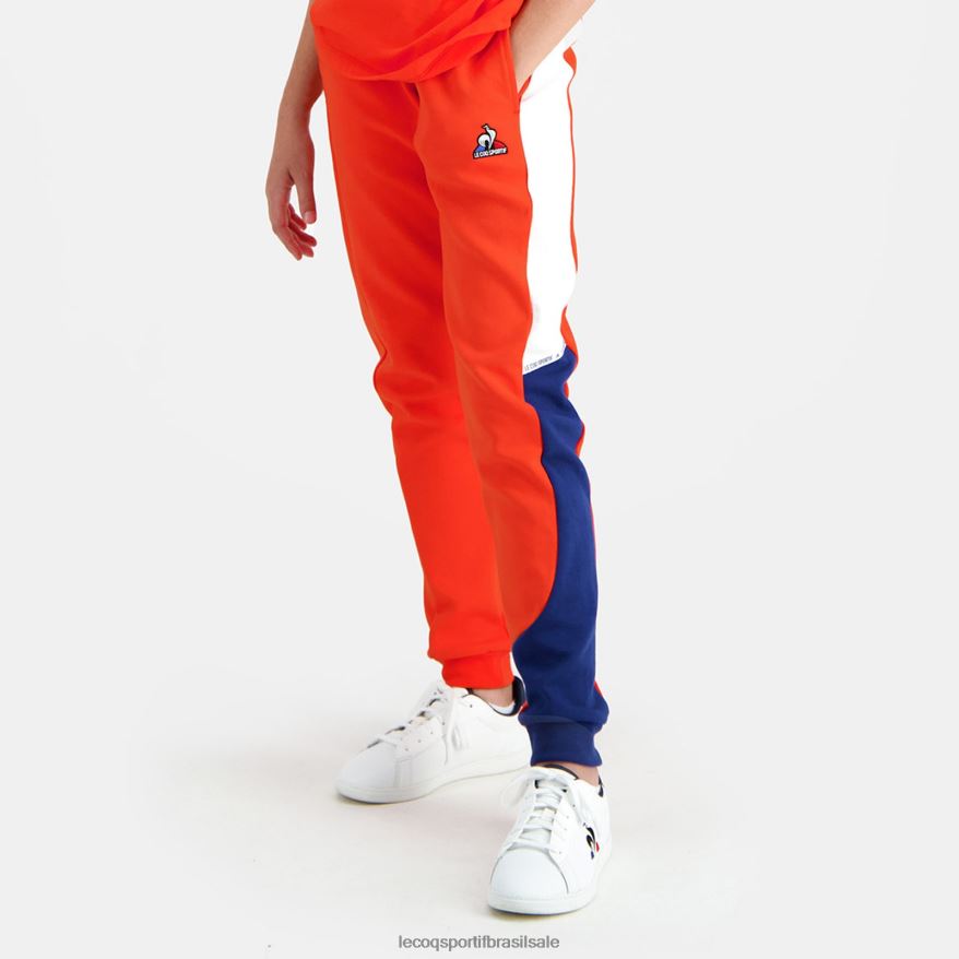 Le Coq Sportif roupas calça laranja crianças 84V684642