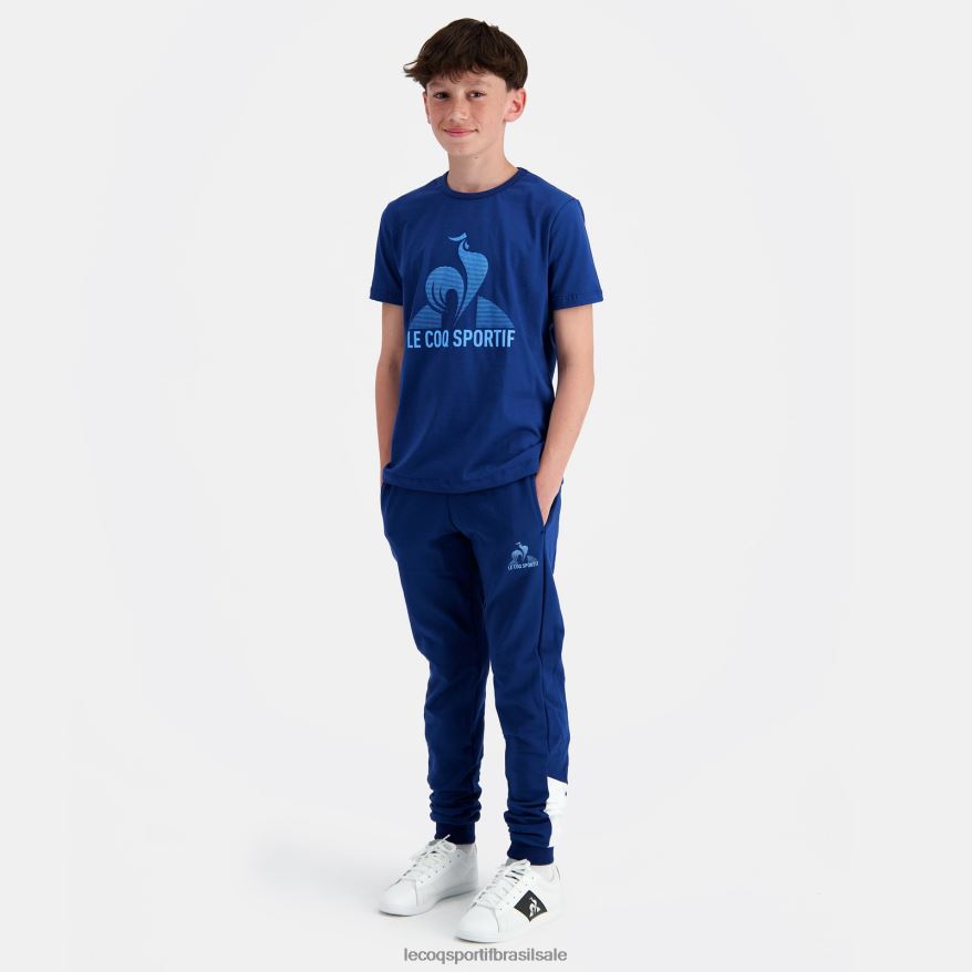 Le Coq Sportif roupas calças azuis crianças 84V684412