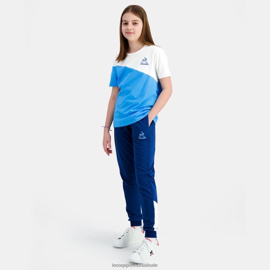 Le Coq Sportif roupas calças azuis crianças 84V684412