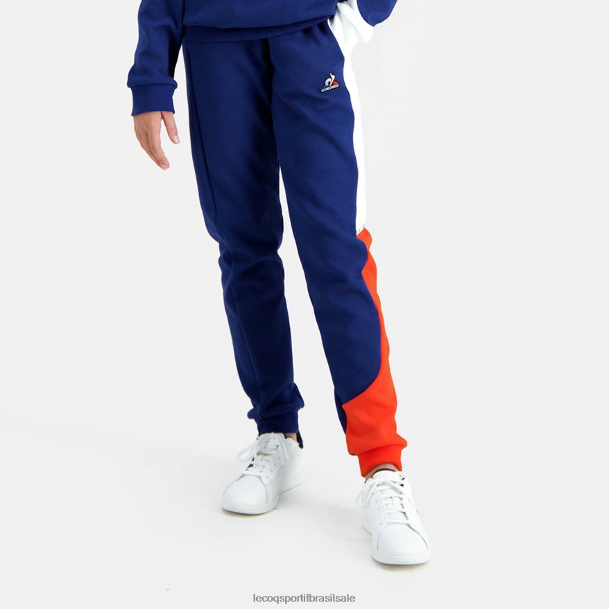Le Coq Sportif roupas calças azuis crianças 84V684647