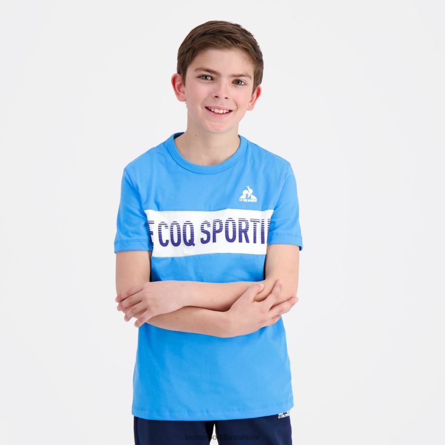 Le Coq Sportif roupas camiseta azul crianças 84V684379