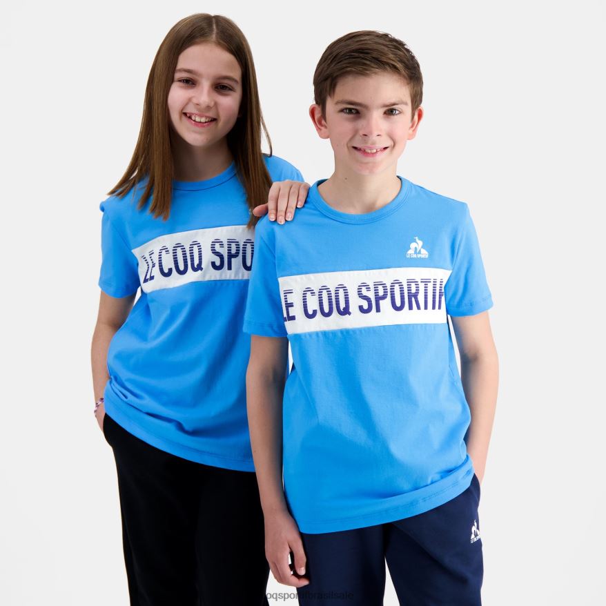 Le Coq Sportif roupas camiseta azul crianças 84V684379