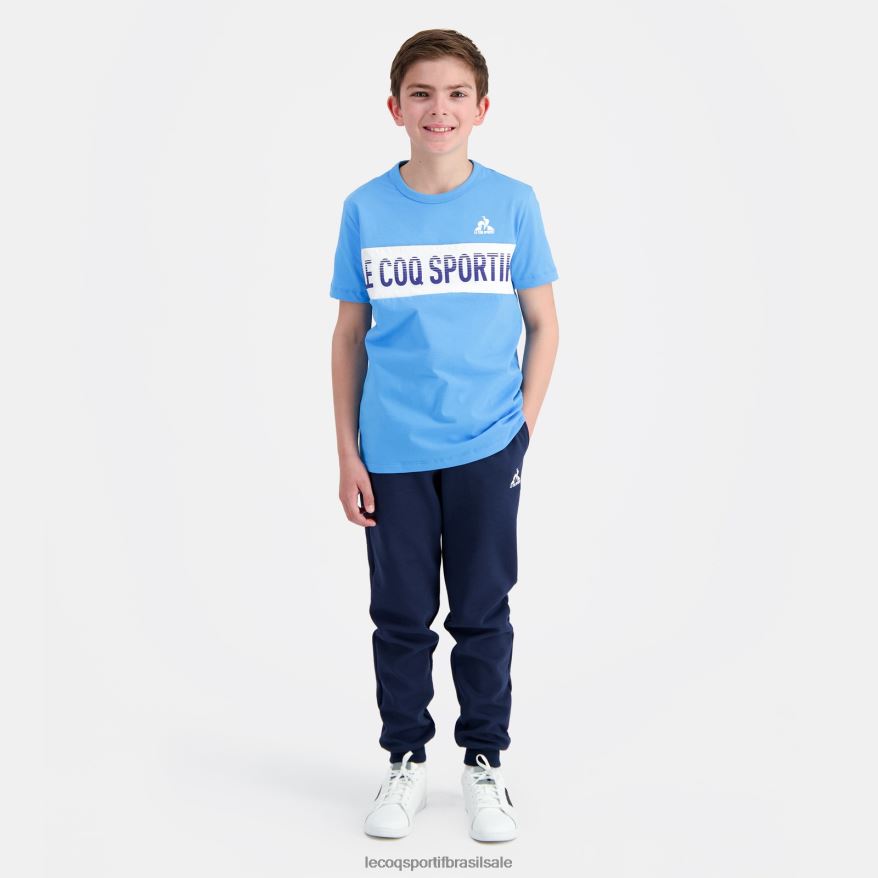 Le Coq Sportif roupas camiseta azul crianças 84V684379