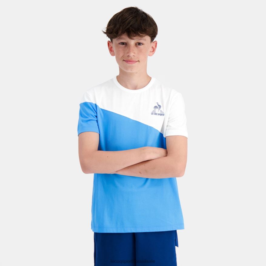 Le Coq Sportif roupas camiseta azul crianças 84V684381