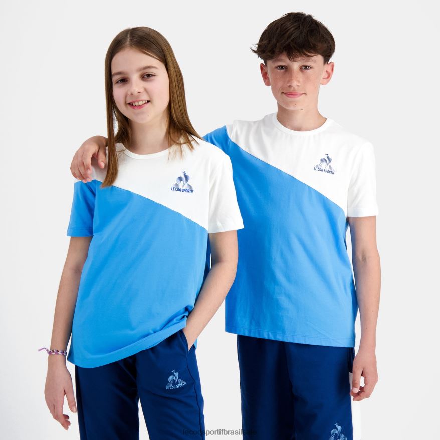Le Coq Sportif roupas camiseta azul crianças 84V684381