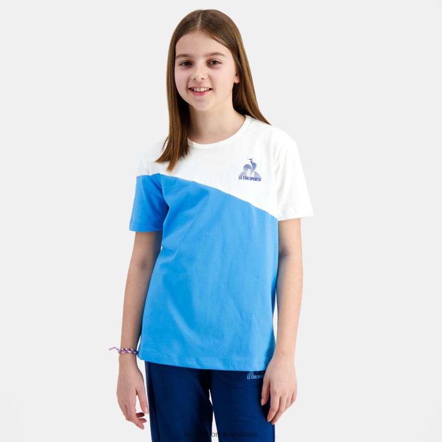 Le Coq Sportif roupas camiseta azul crianças 84V684381