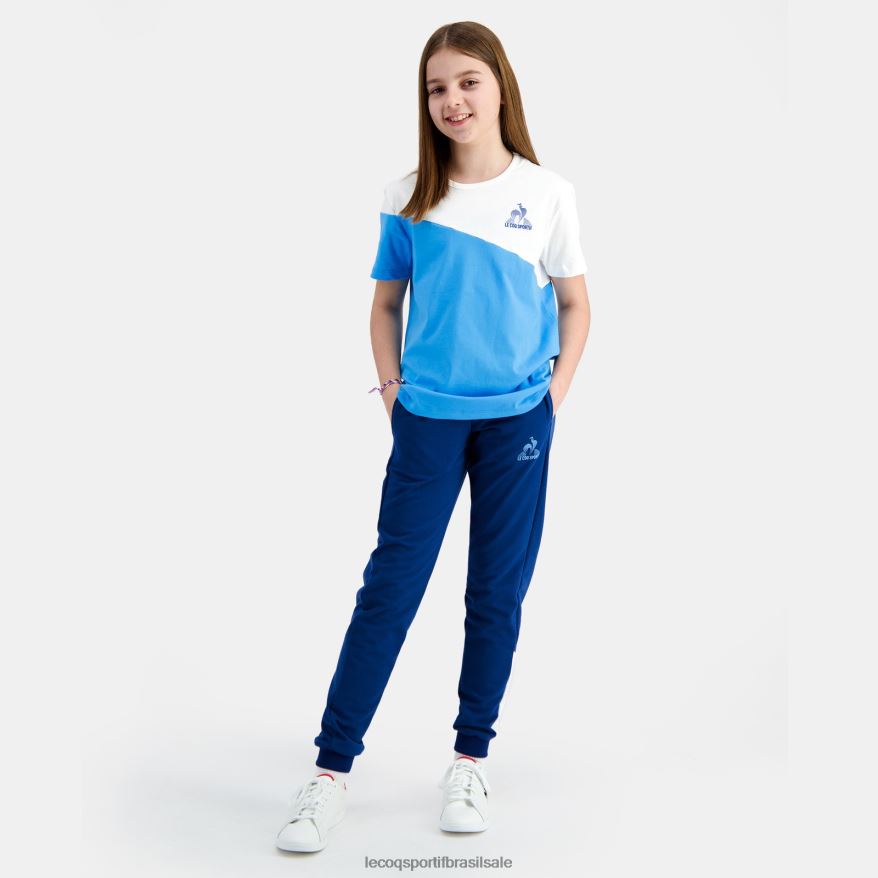 Le Coq Sportif roupas camiseta azul crianças 84V684381