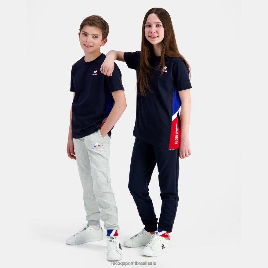 Le Coq Sportif roupas camiseta azul crianças 84V684385