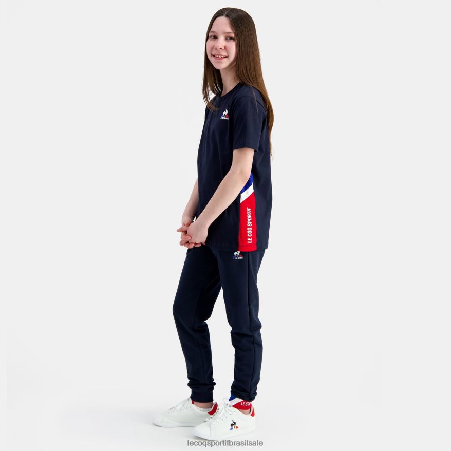 Le Coq Sportif roupas camiseta azul crianças 84V684385