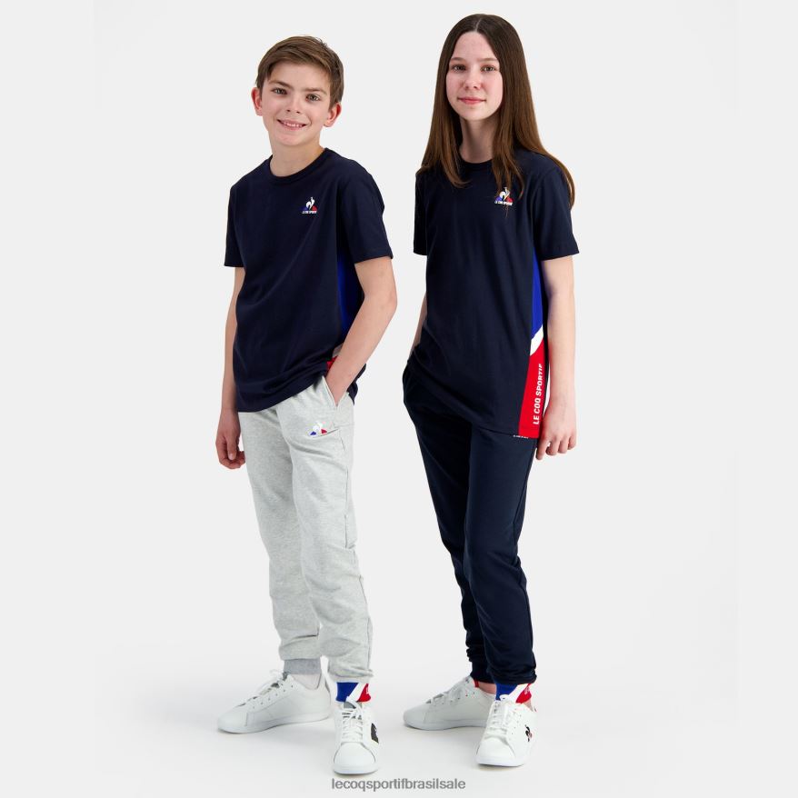 Le Coq Sportif roupas camiseta azul crianças 84V684385
