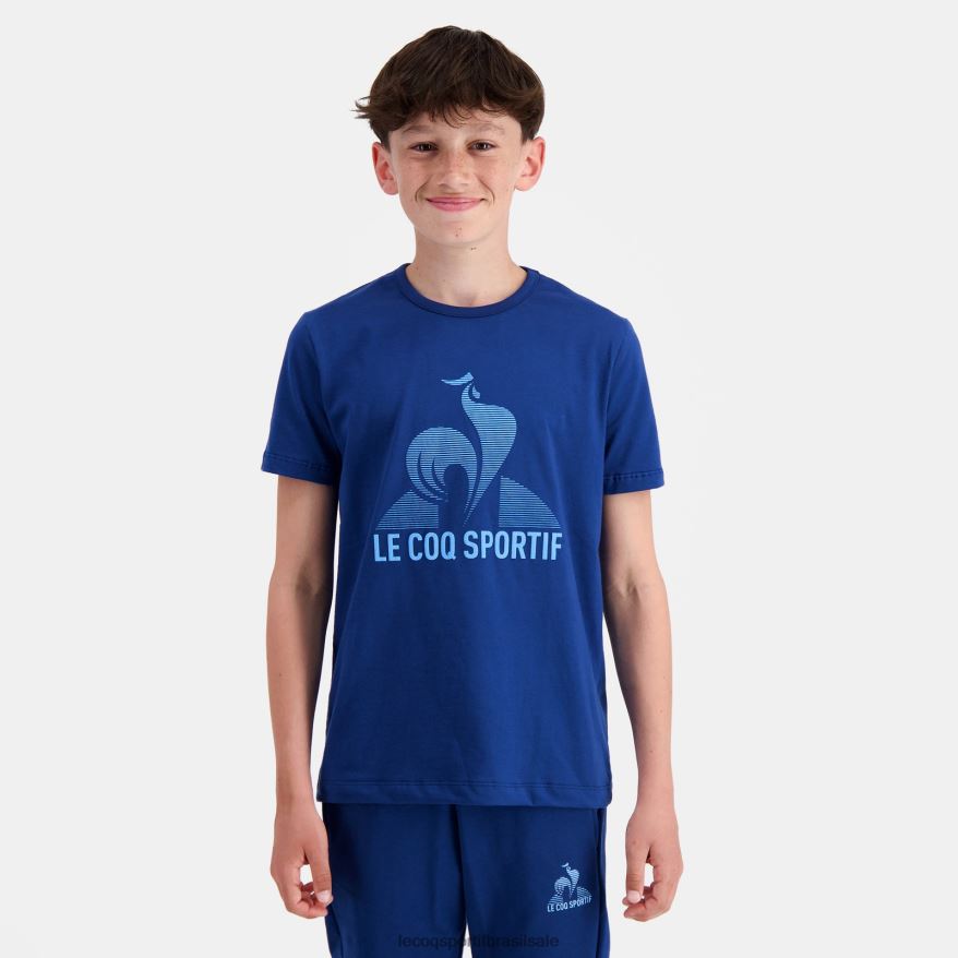 Le Coq Sportif roupas camiseta azul crianças 84V684386