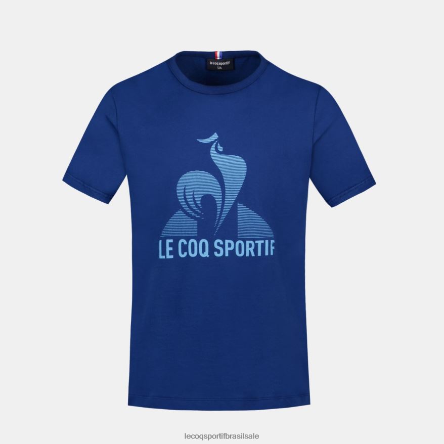 Le Coq Sportif roupas camiseta azul crianças 84V684386