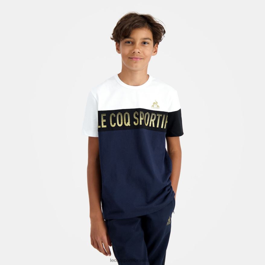 Le Coq Sportif roupas camiseta azul crianças 84V684639