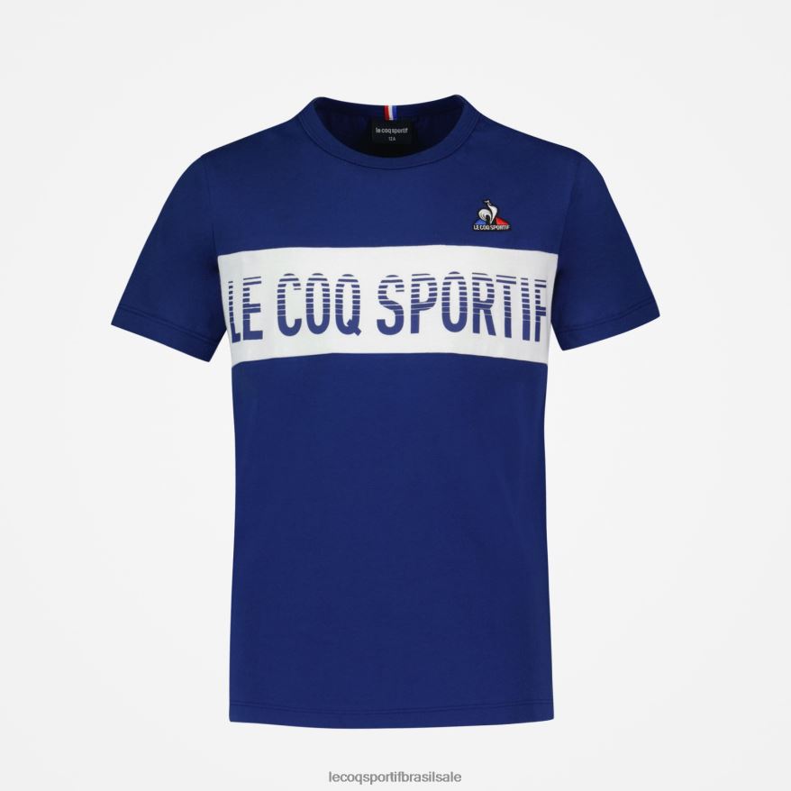 Le Coq Sportif roupas camiseta azul crianças 84V684644