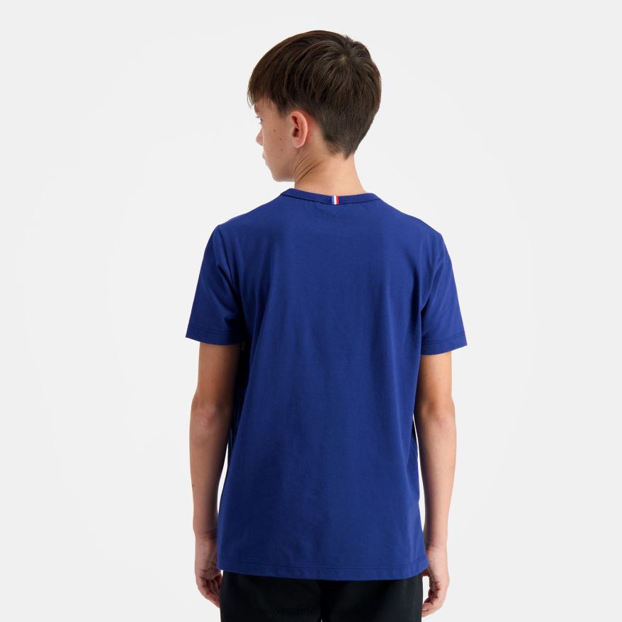 Le Coq Sportif roupas camiseta azul crianças 84V684644