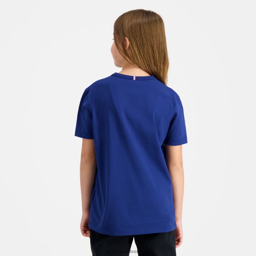 Le Coq Sportif roupas camiseta azul crianças 84V684644