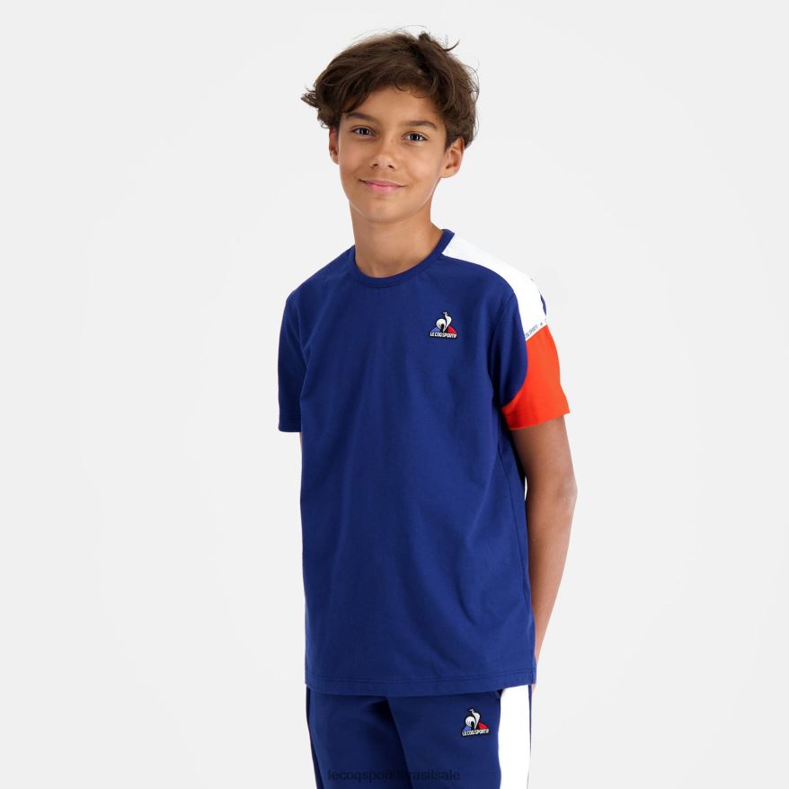 Le Coq Sportif roupas camiseta azul crianças 84V684651