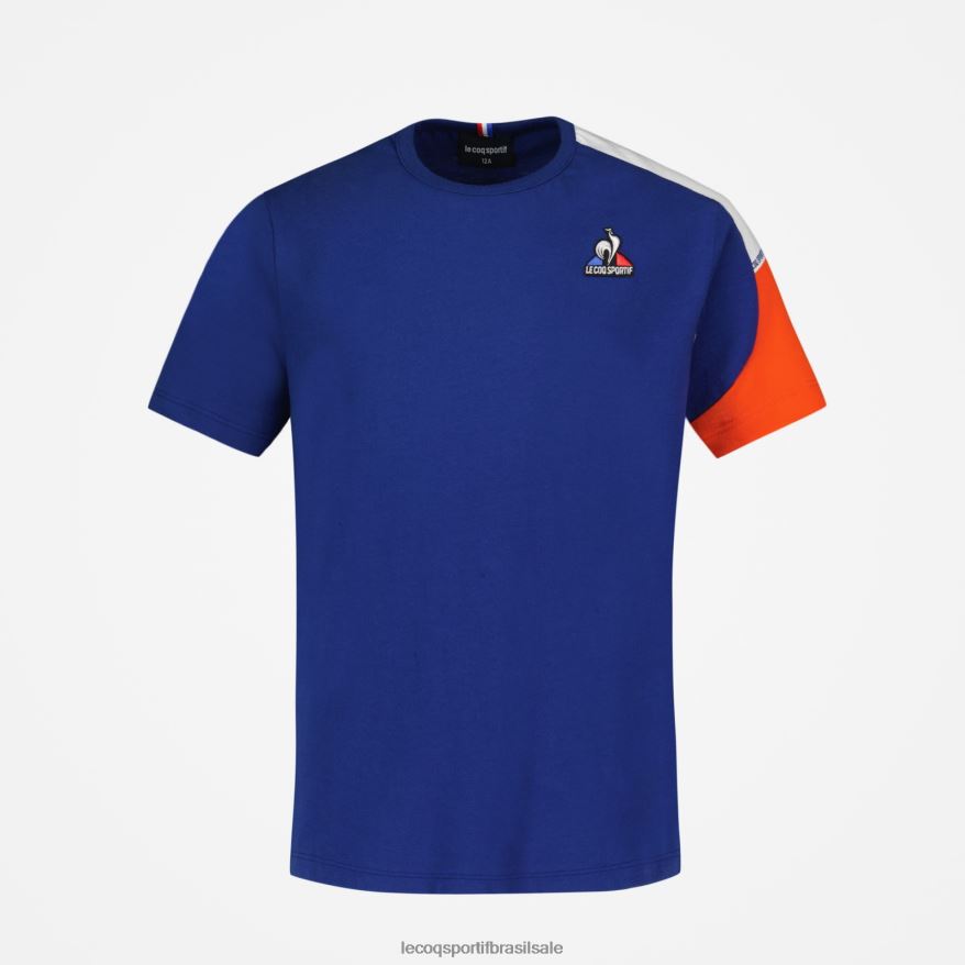 Le Coq Sportif roupas camiseta azul crianças 84V684651