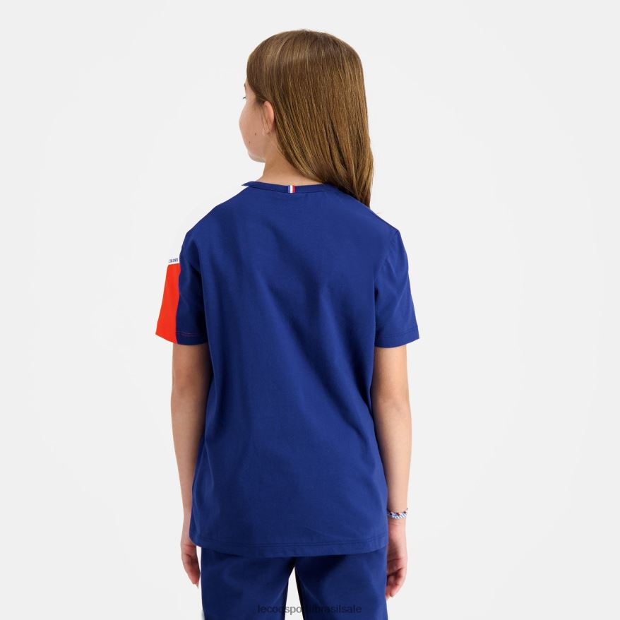 Le Coq Sportif roupas camiseta azul crianças 84V684651