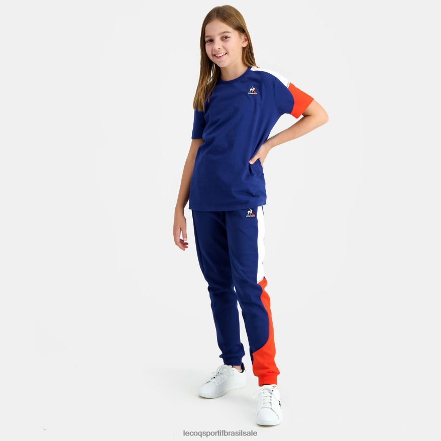 Le Coq Sportif roupas camiseta azul crianças 84V684651