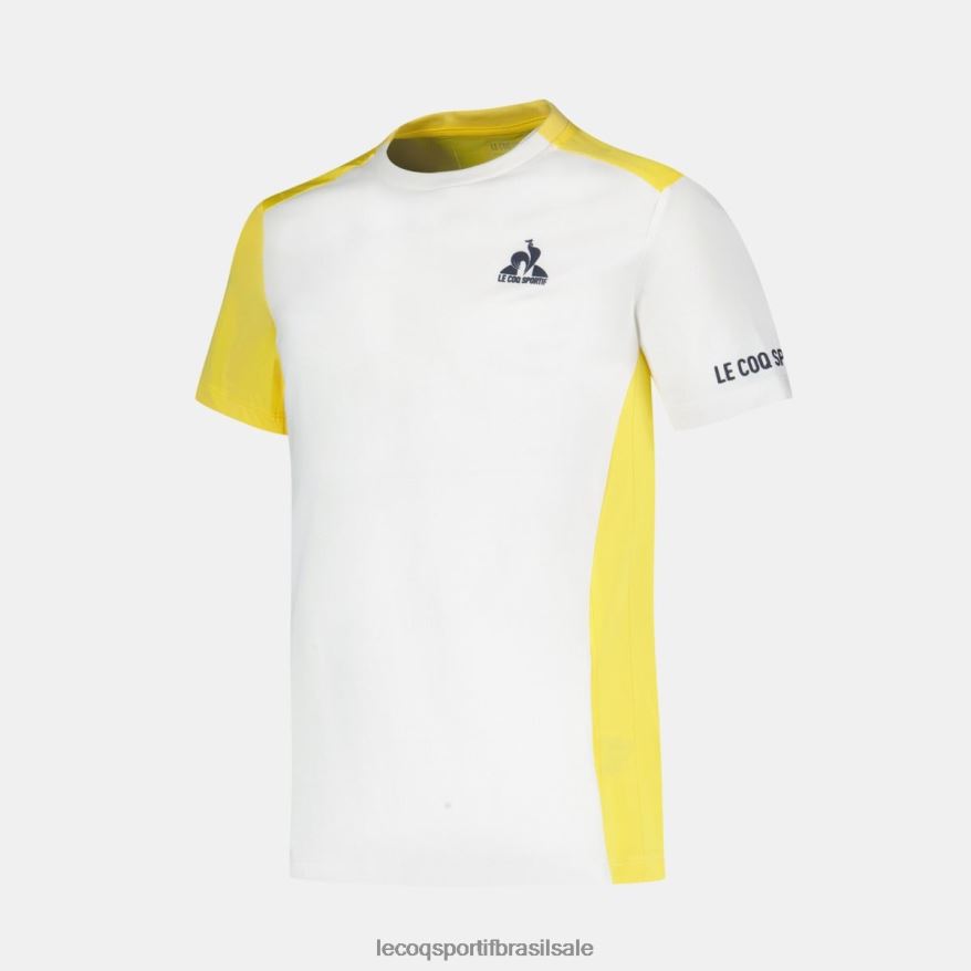 Le Coq Sportif roupas camiseta branca crianças 84V684380