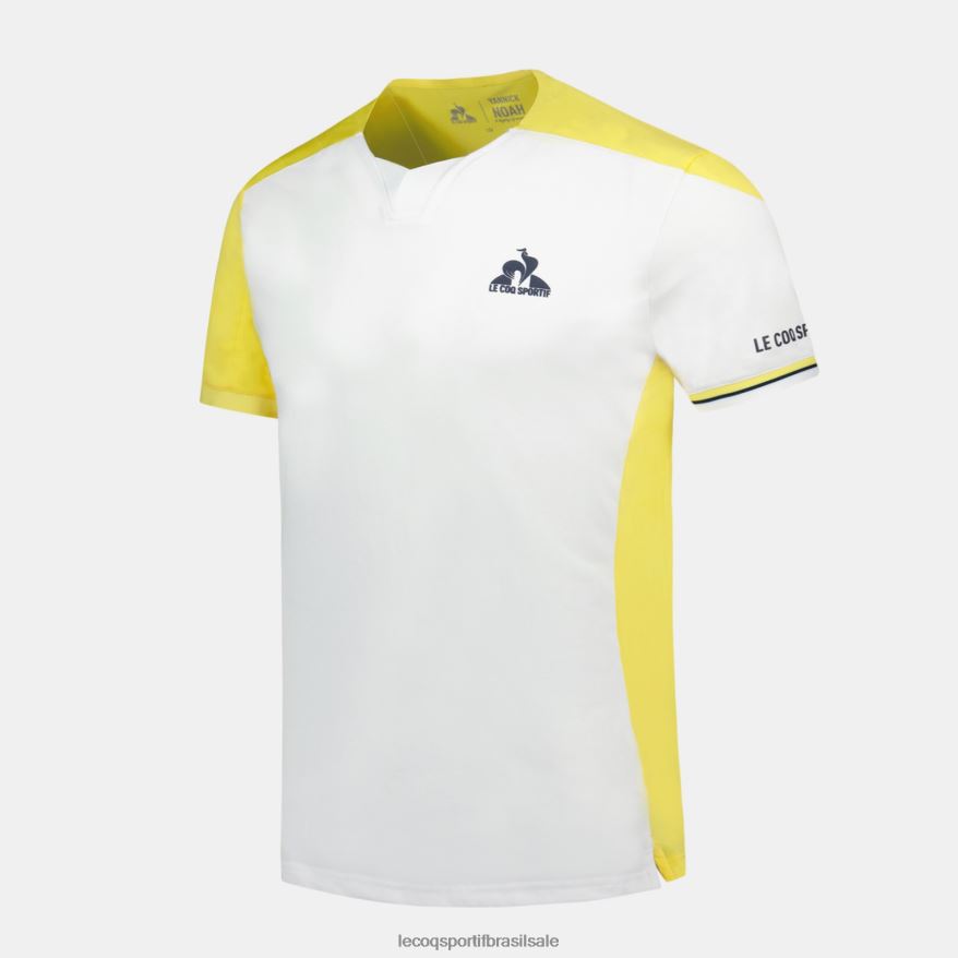 Le Coq Sportif roupas camiseta branca crianças 84V684380