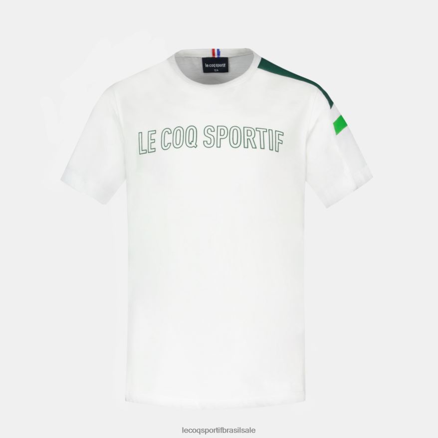 Le Coq Sportif roupas camiseta branca crianças 84V684382
