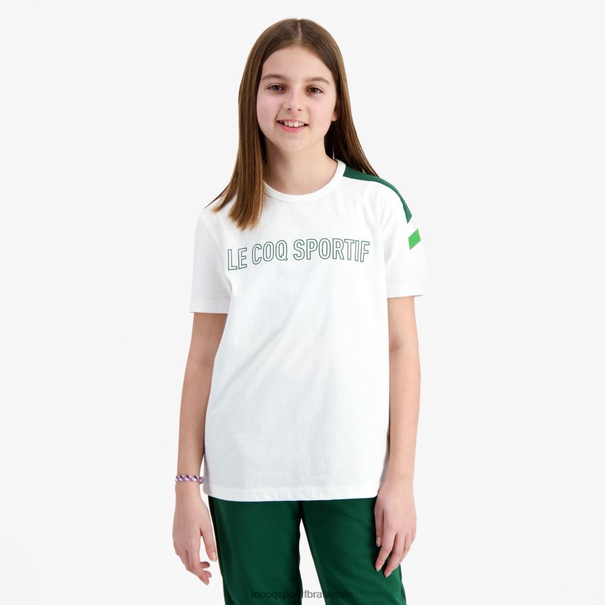 Le Coq Sportif roupas camiseta branca crianças 84V684382