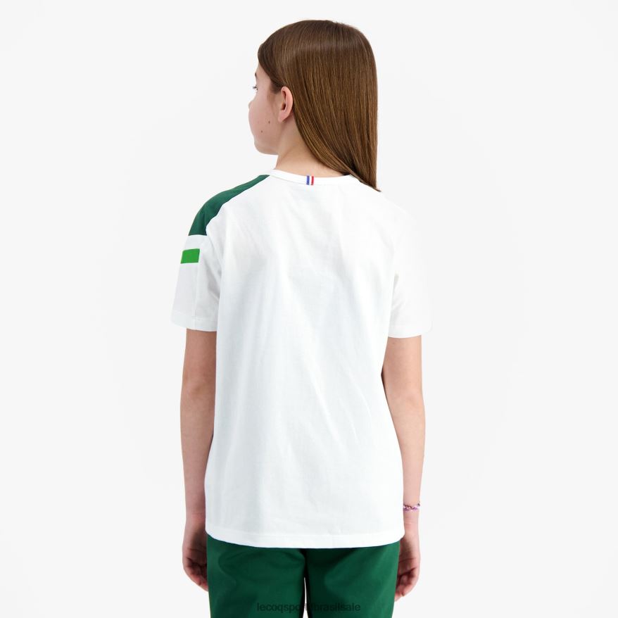 Le Coq Sportif roupas camiseta branca crianças 84V684382