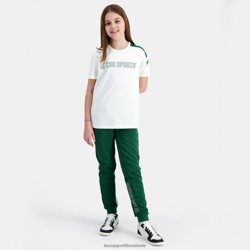 Le Coq Sportif roupas camiseta branca crianças 84V684382