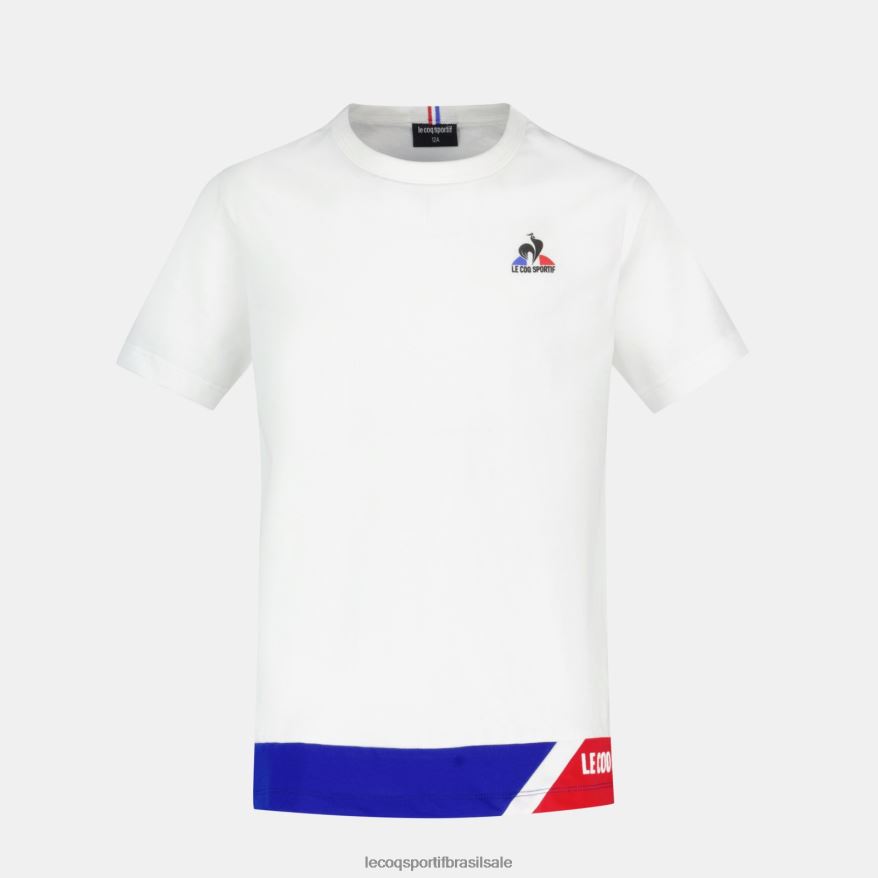 Le Coq Sportif roupas camiseta branca crianças 84V684383