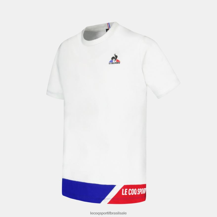 Le Coq Sportif roupas camiseta branca crianças 84V684383