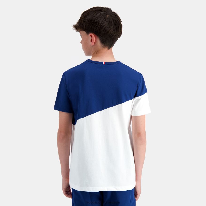 Le Coq Sportif roupas camiseta branca crianças 84V684387