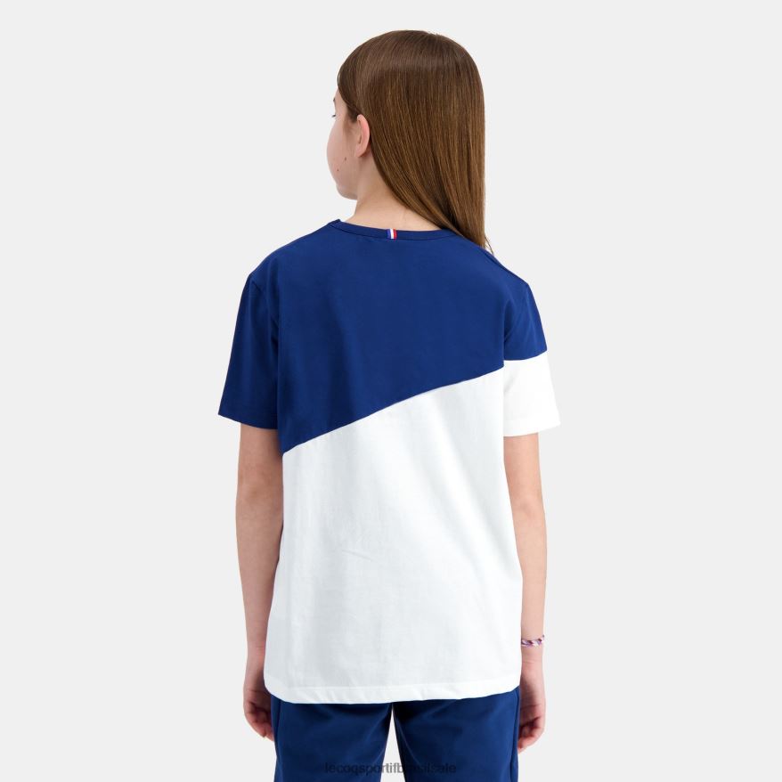 Le Coq Sportif roupas camiseta branca crianças 84V684387