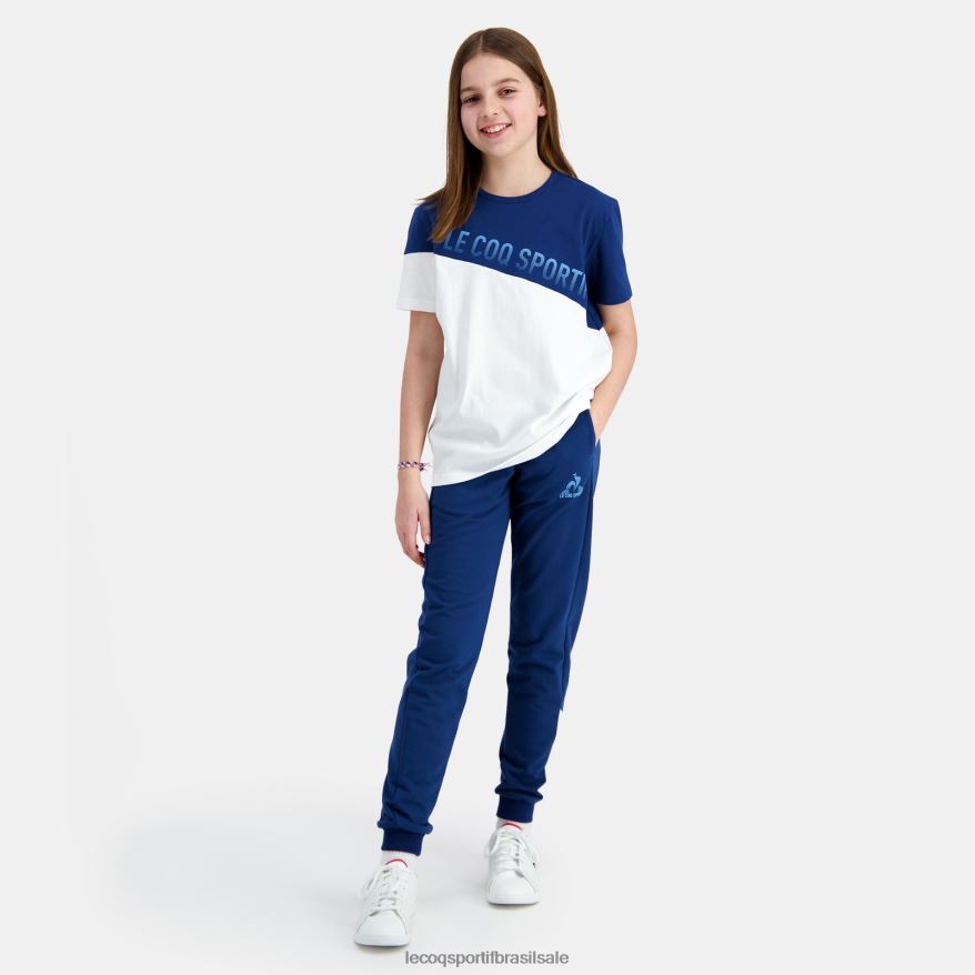Le Coq Sportif roupas camiseta branca crianças 84V684387