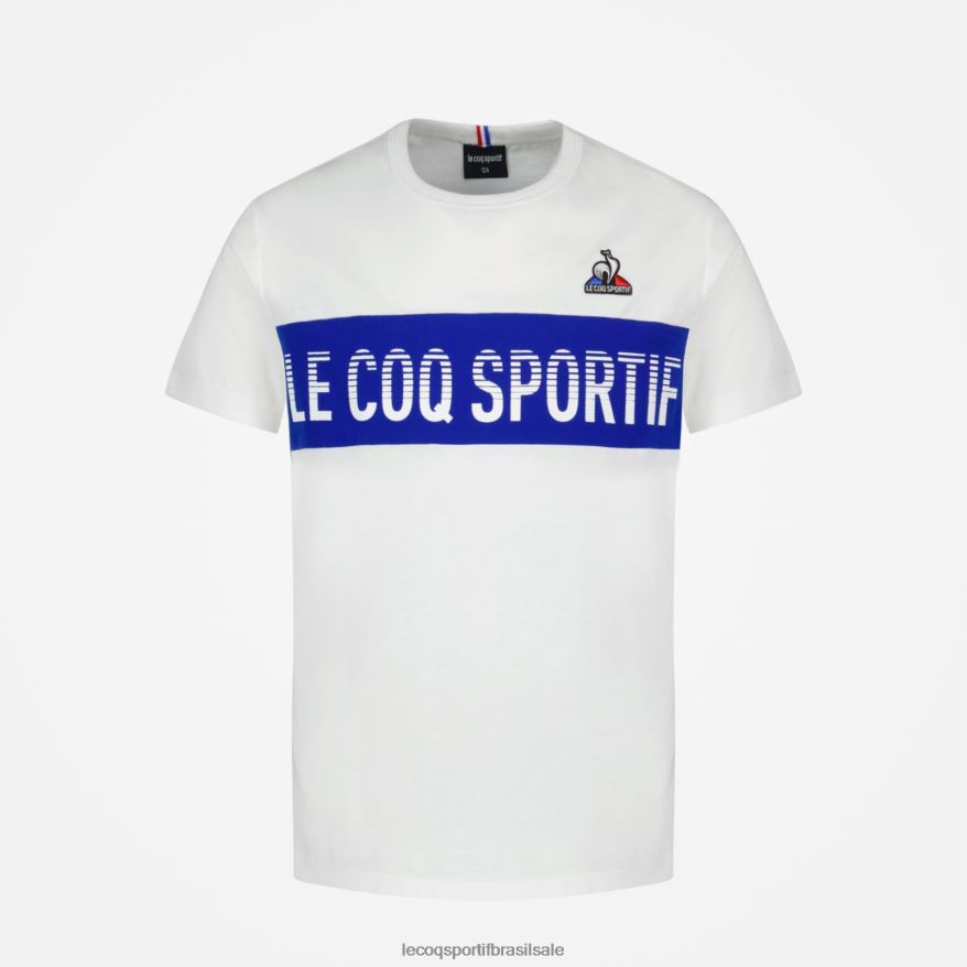 Le Coq Sportif roupas camiseta branca crianças 84V684646