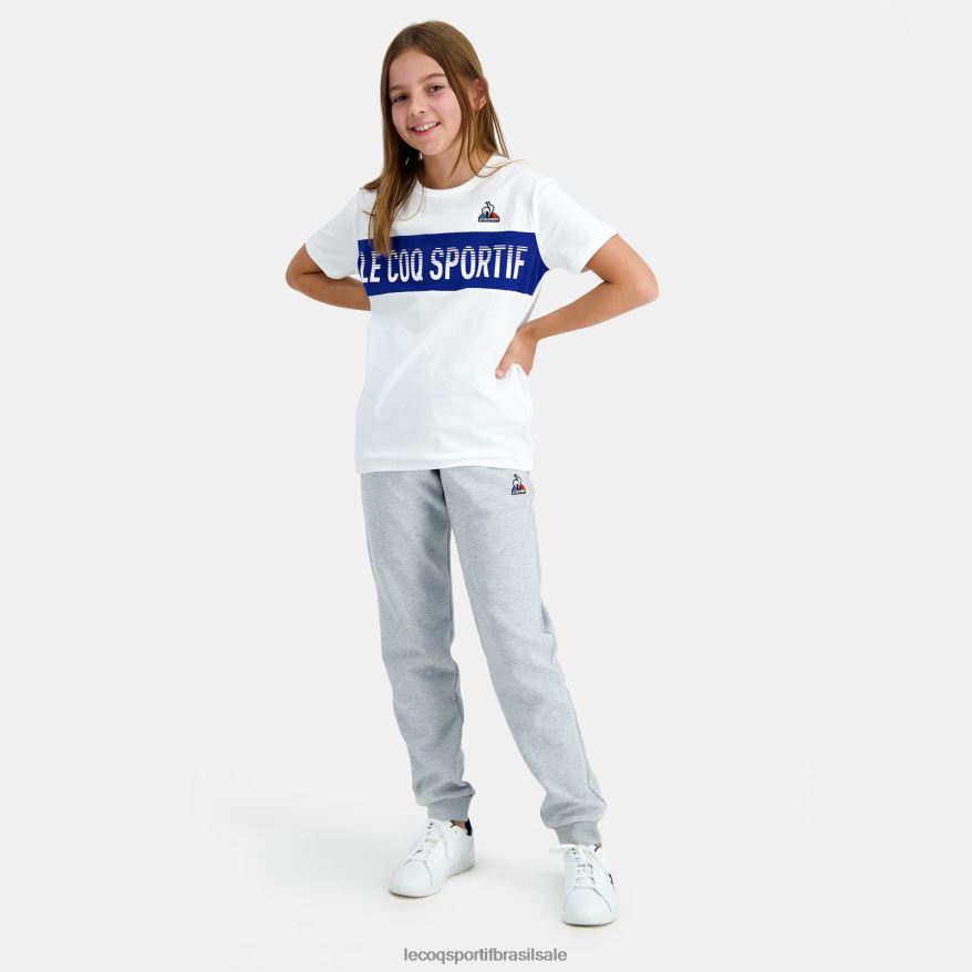 Le Coq Sportif roupas camiseta branca crianças 84V684646