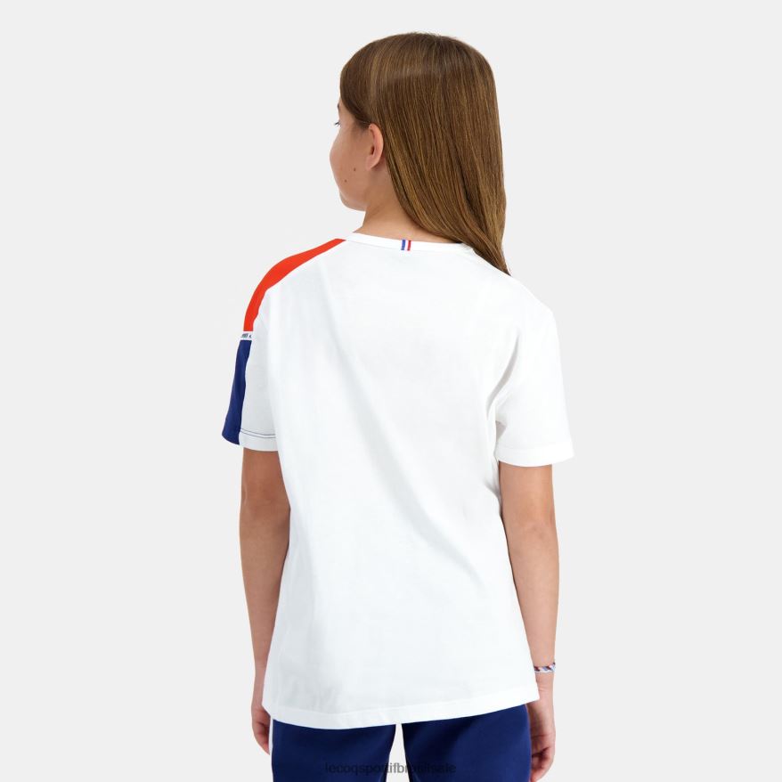 Le Coq Sportif roupas camiseta branca crianças 84V684649