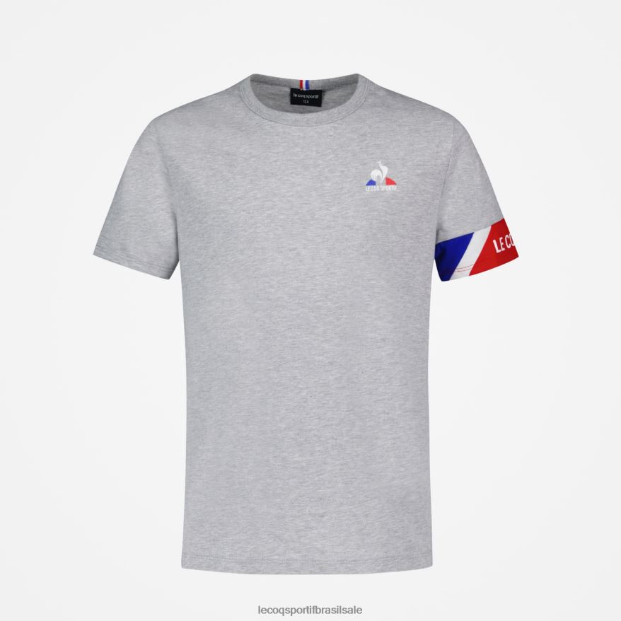 Le Coq Sportif roupas camiseta cinza crianças 84V684384