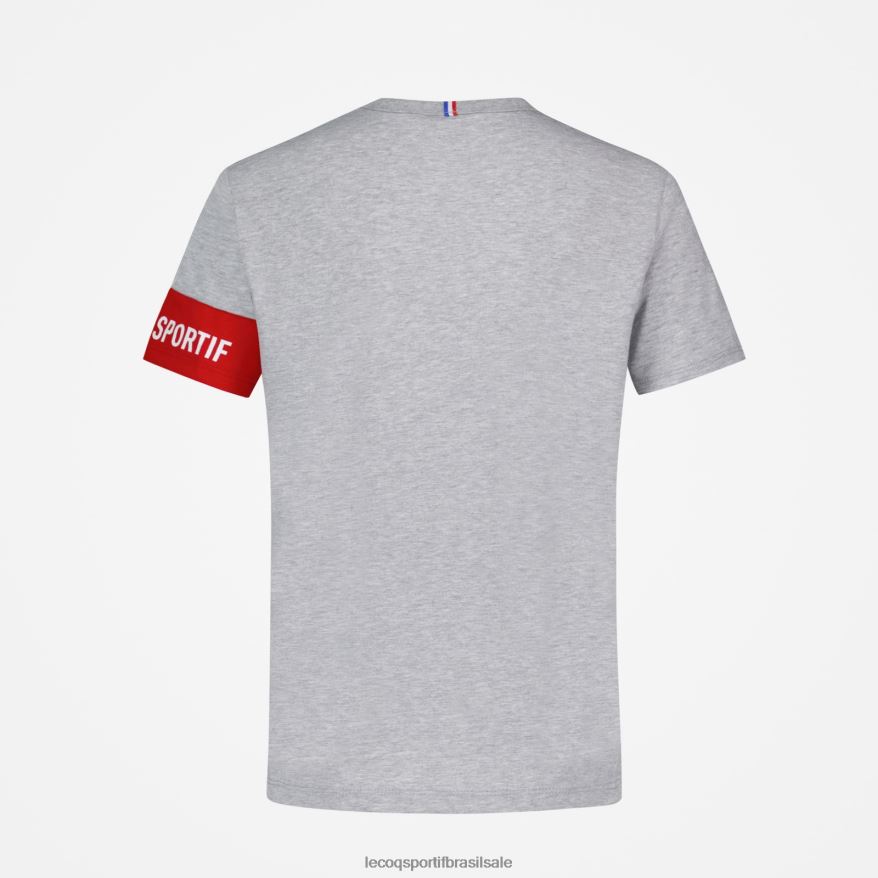 Le Coq Sportif roupas camiseta cinza crianças 84V684384
