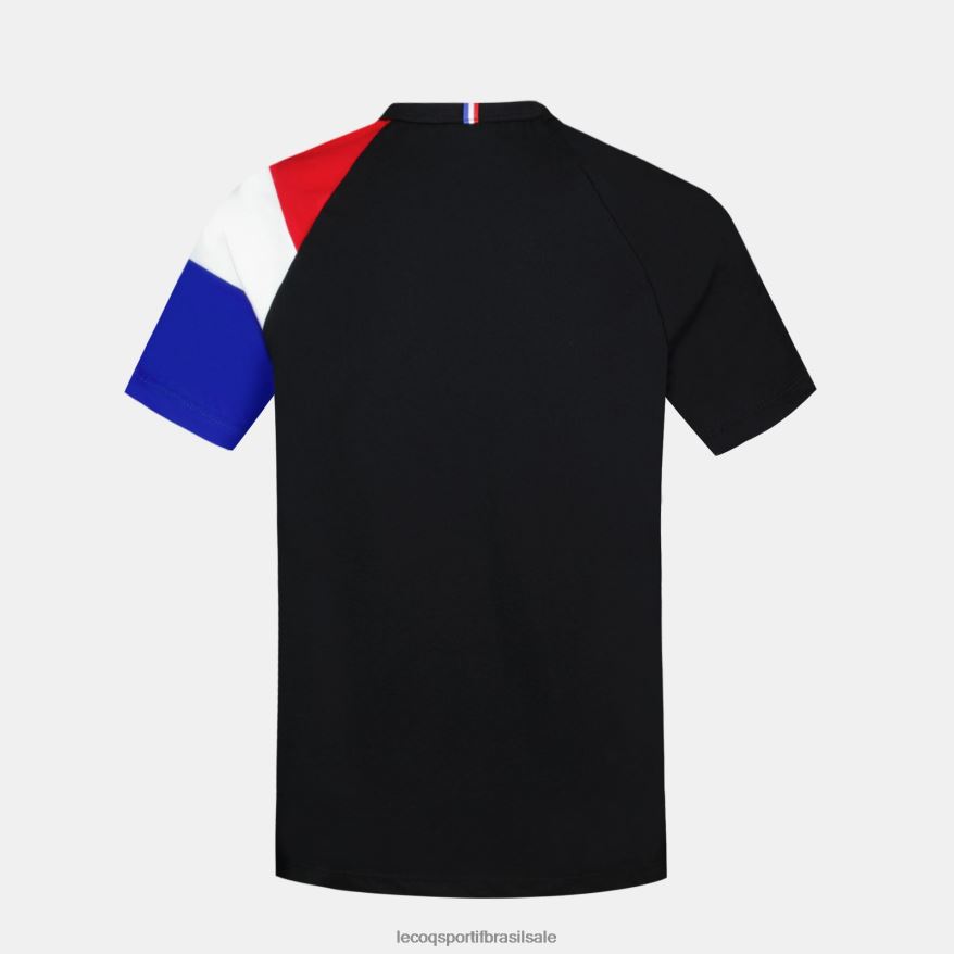Le Coq Sportif roupas camiseta preta crianças 84V684377