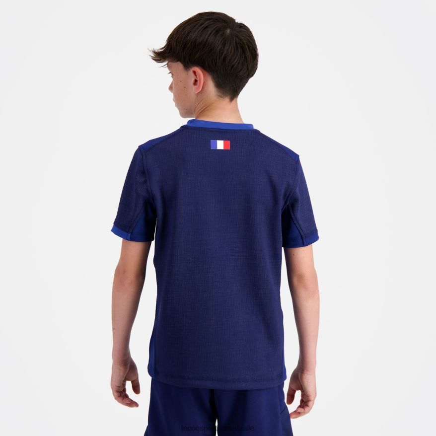 Le Coq Sportif roupas réplica camisa xv de france - rugby world cup 2023 azul crianças 84V684694