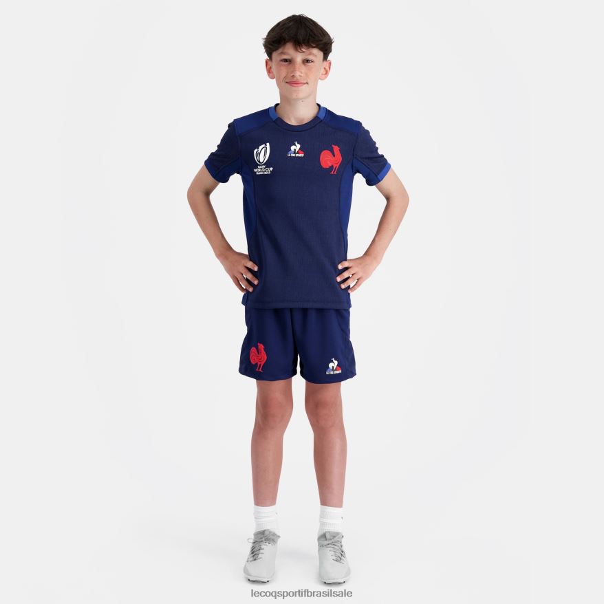 Le Coq Sportif roupas réplica camisa xv de france - rugby world cup 2023 azul crianças 84V684694