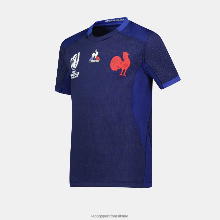 Le Coq Sportif roupas réplica camisa xv de france - rugby world cup 2023 azul crianças 84V684694