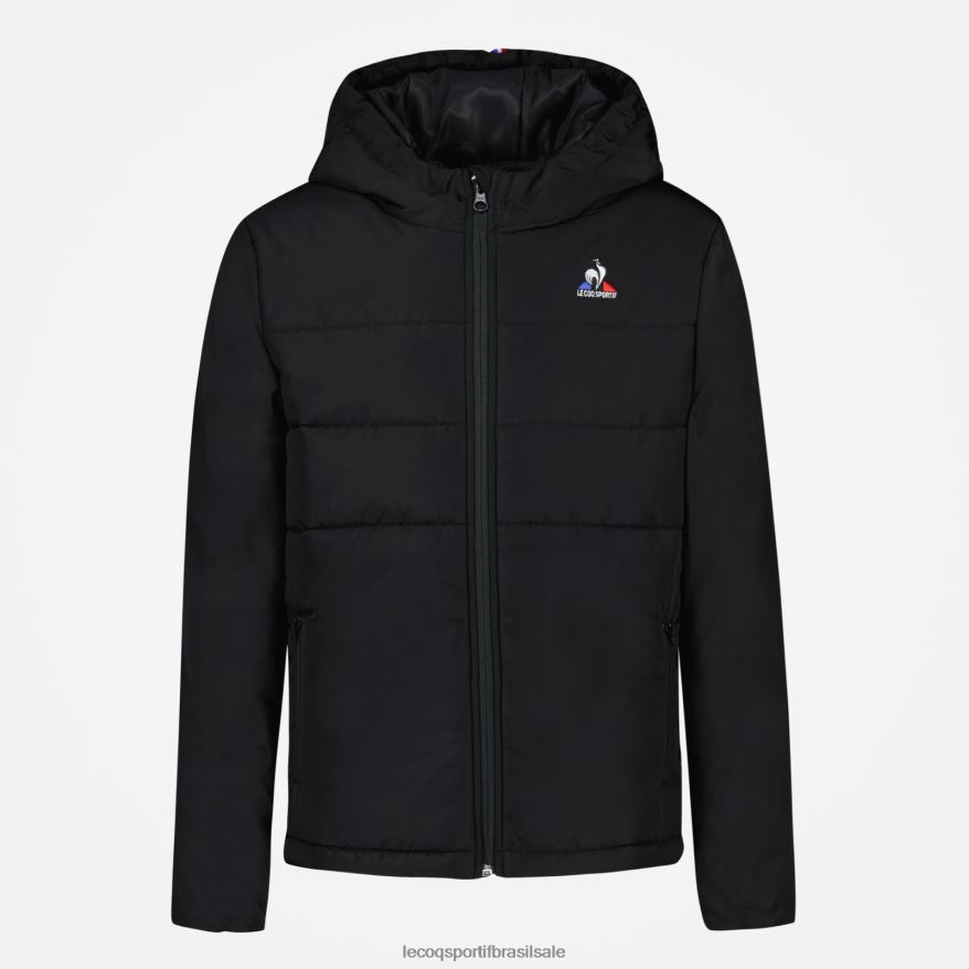 Le Coq Sportif roupas jaqueta preta crianças 84V684658