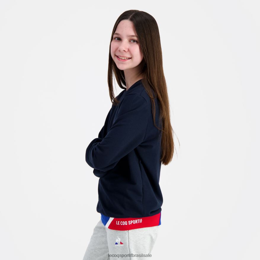 Le Coq Sportif roupas moletom azul crianças 84V684394
