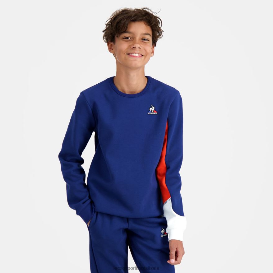 Le Coq Sportif roupas moletom azul crianças 84V684648