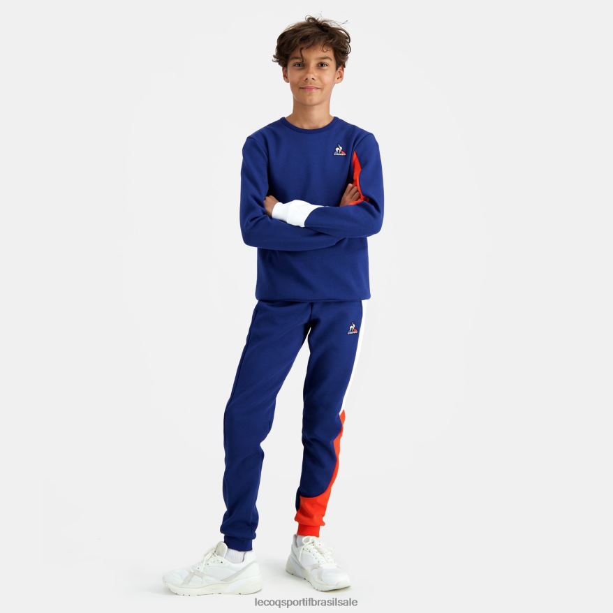 Le Coq Sportif roupas moletom azul crianças 84V684648