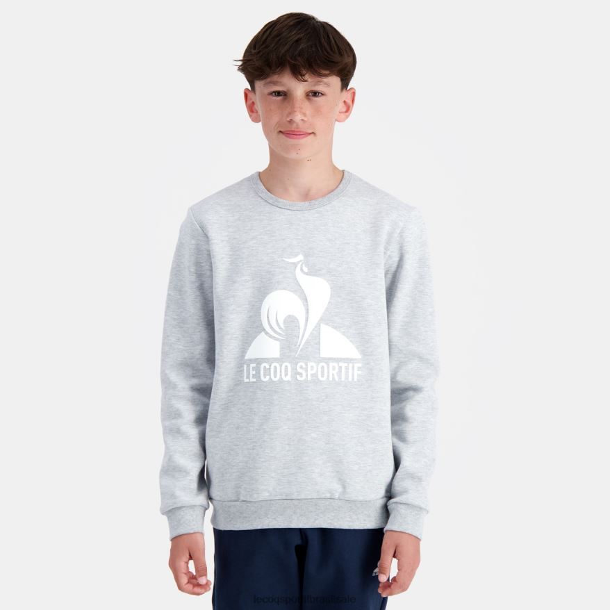 Le Coq Sportif roupas moletom cinza crianças 84V684397